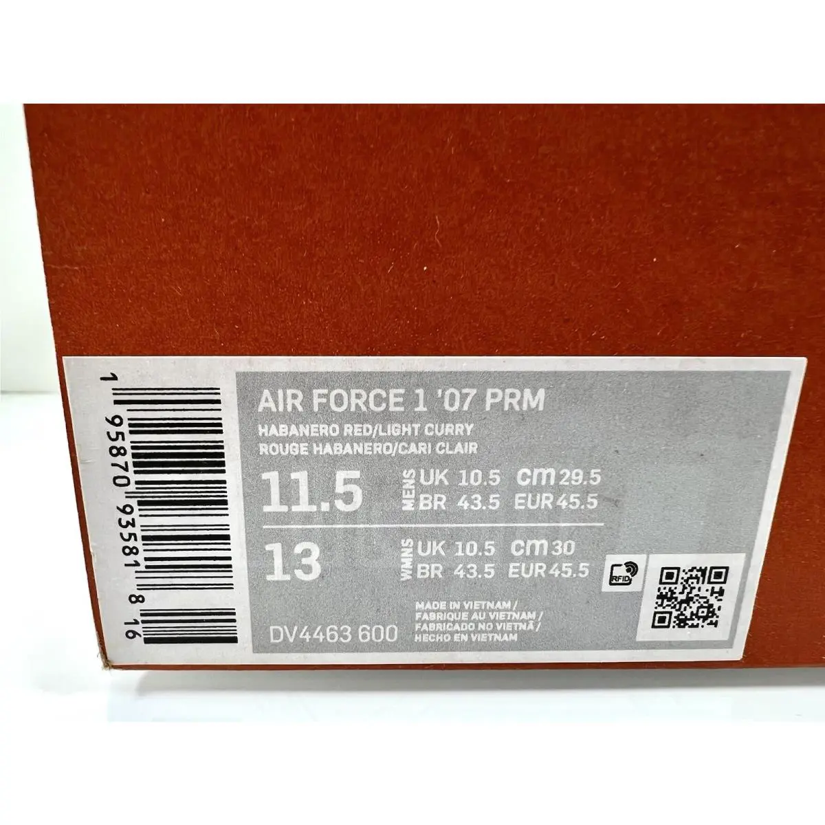 Nike shoes - Nike Air Force 1 - Air Force - DV4463-600 - Habanero Red/Light Curry 10