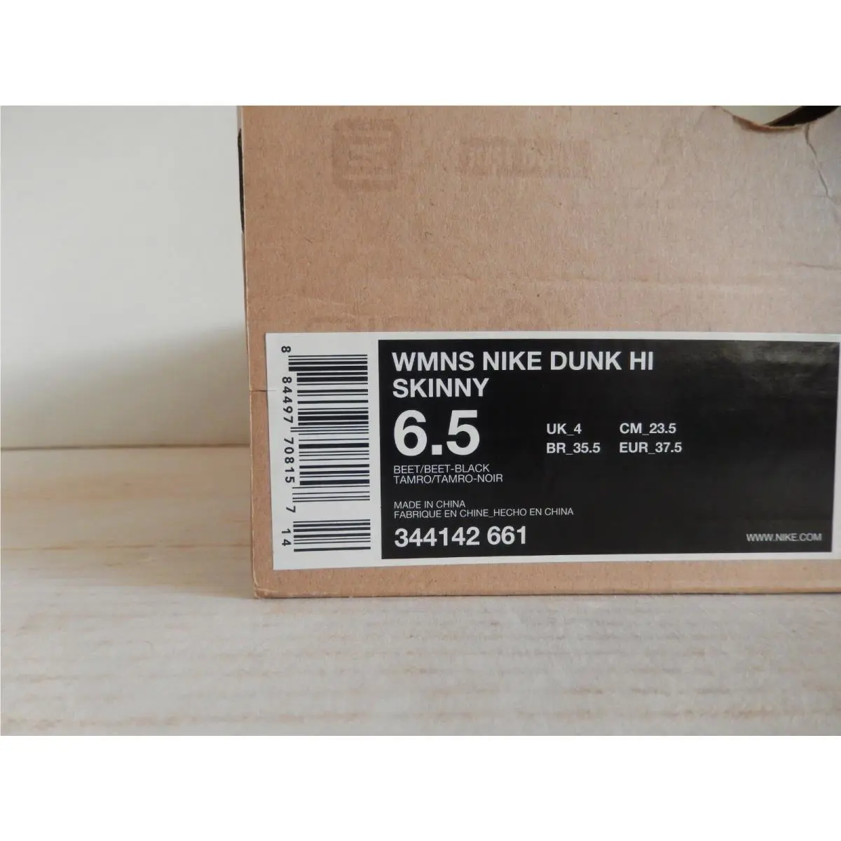 Nike shoes - Nike Dunk High Skinny - Dunk High Skinny - 344142-661 - Red (UPC: 884497708157) 3