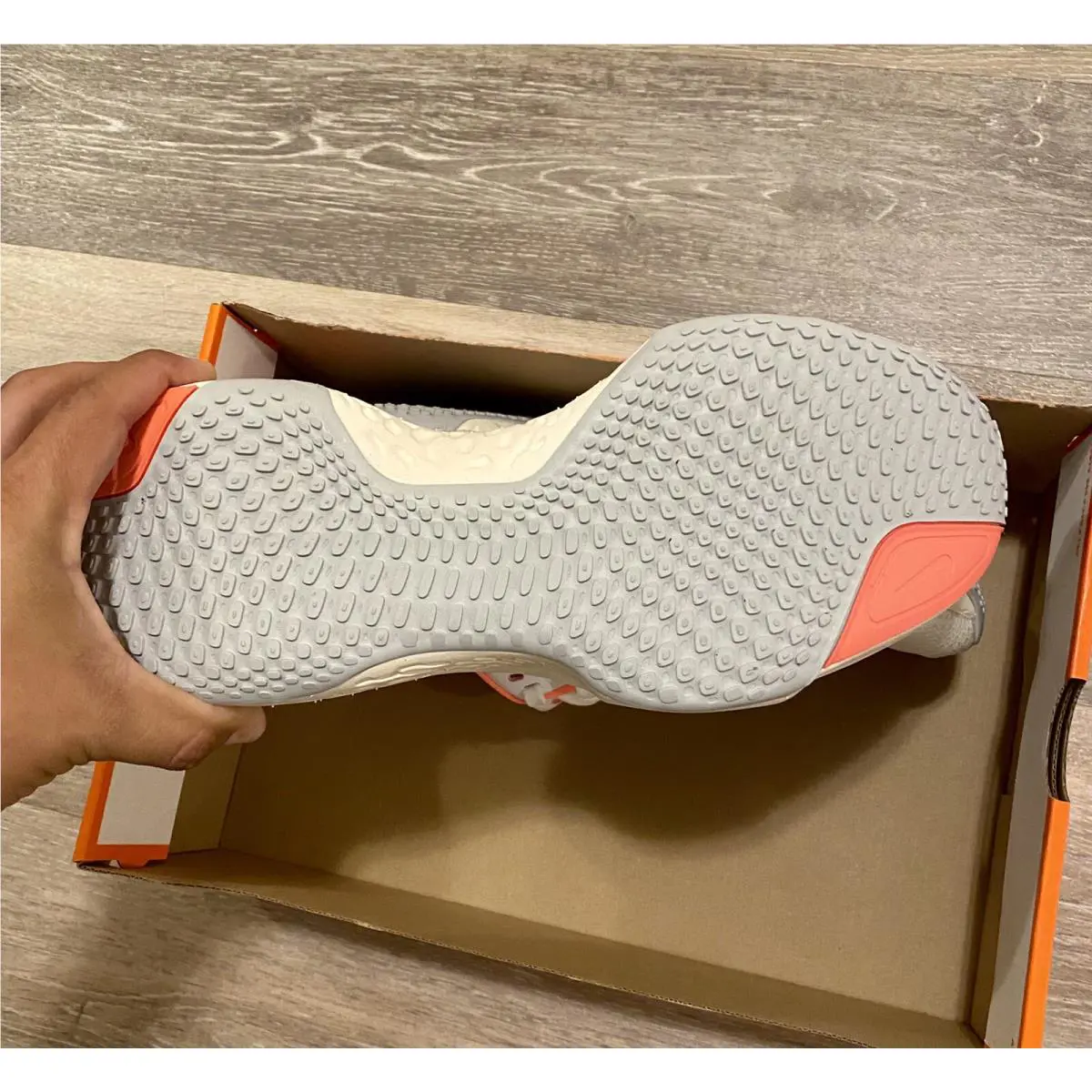 Nike shoes - Nike ZoomX Invincible Run Flyknit - CT2229-100 - White-Metallic Silver-Mango (UPC: 194500843554) 9