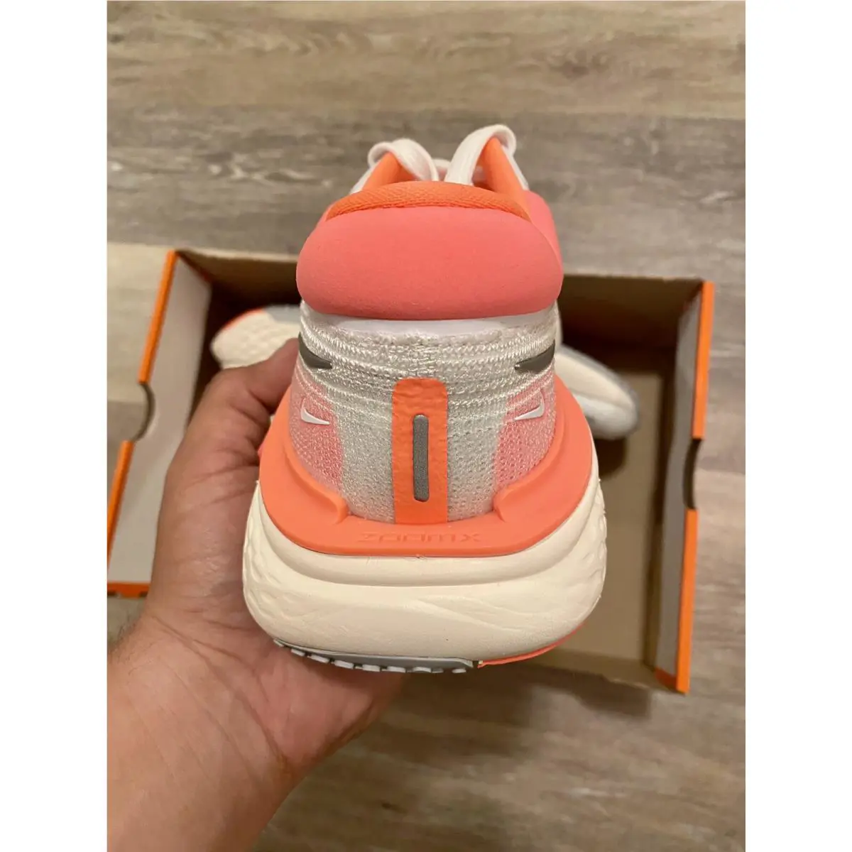 Nike shoes - Nike ZoomX Invincible Run Flyknit - CT2229-100 - White-Metallic Silver-Mango (UPC: 194500843554) 0
