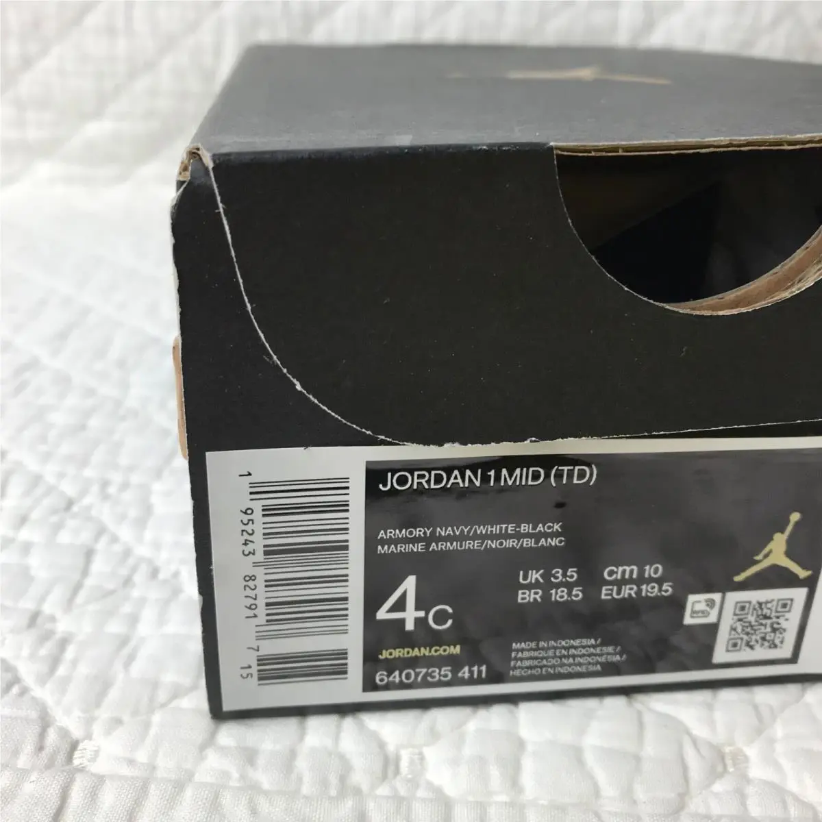 Nike shoes - Air Jordan 1 Mid - Air Mid - Armory Navy/White-Black 9