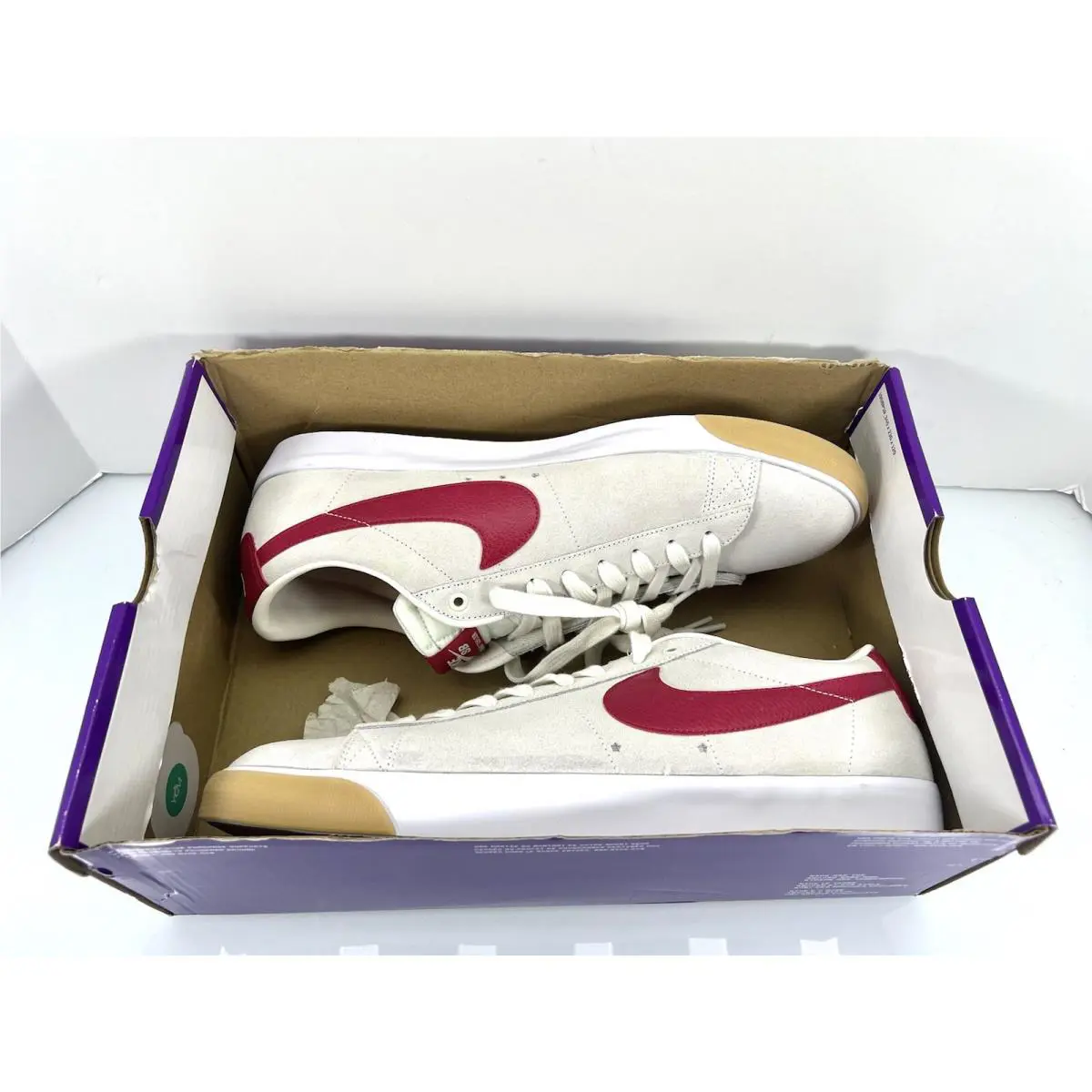 Nike shoes - Nike SB Zoom Blazer Low GT - 704939-105 - Sail/Cardinal Red-White 8