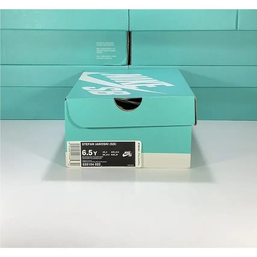 Nike shoes - Nike SB Stefan Janoski (GS) - 525104-022 - Black/Black-Thunder Grey (UPC: 0091205117785) 6