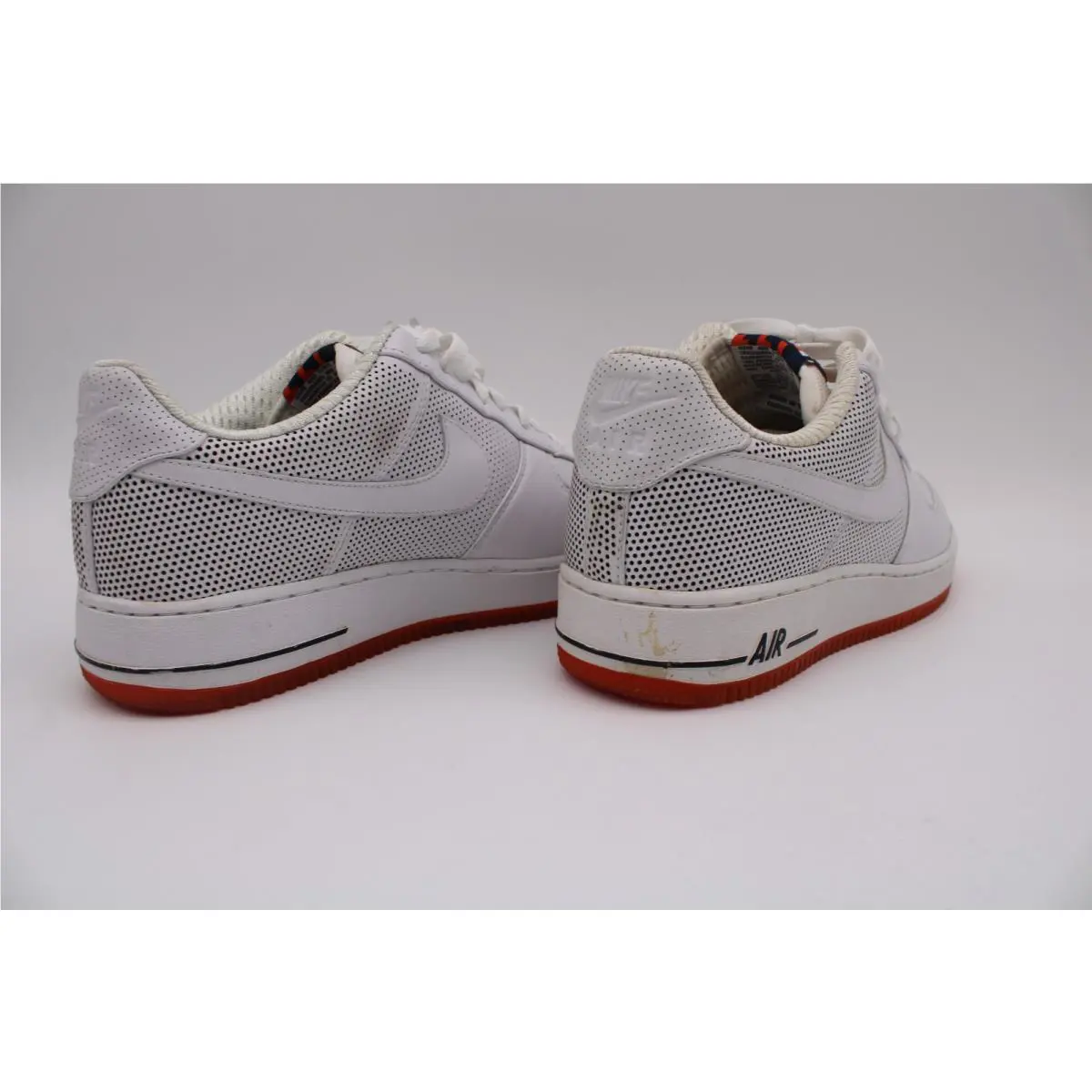 Nike shoes - Nike Air Force 1 - Air Force - 318775-112 - White/White-Team Orange-Dark Obsidian (UPC: 194955734681) 1