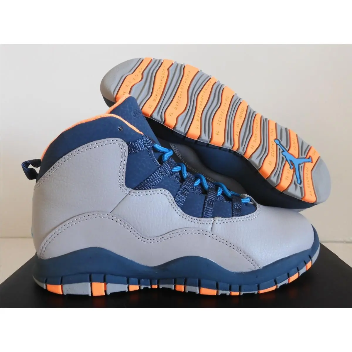 Nike Air Jordan 10 Retro PS Bobcats Wolf Grey-powder Blue SZ 2.5Y 310807-026