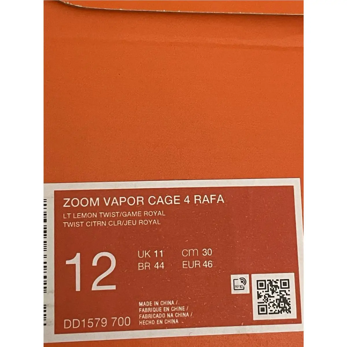 Nike shoes - Nike Court Zoom Vapor Cage 4 Rafa - DD1579 700 - Yellow 6