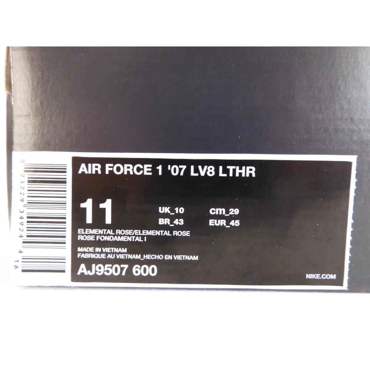 Nike shoes - Nike Air Force 1 `07 LV8 - AJ9507-600 - Pink (UPC: 823229349244) 3