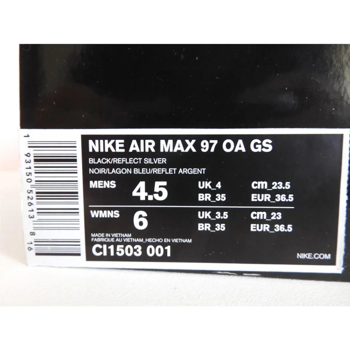 Nike shoes - Nike Air Max 97 - Air Max - Black (UPC: 193150526138) 3