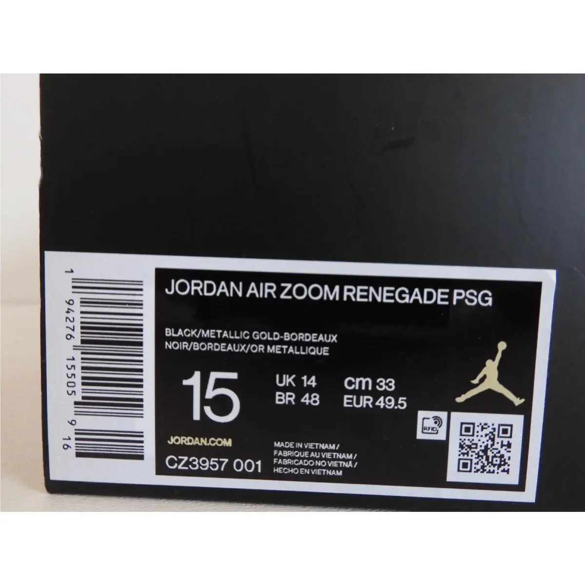 Nike shoes - Jordan Air Zoom Renegade - Air Zoom Renegade - Black (UPC: 194276155059) 3