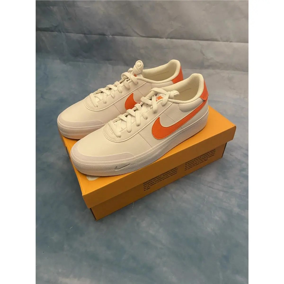 Nike shoes - Nike Court - Court - WHITE/SAFETY ORANGE 0