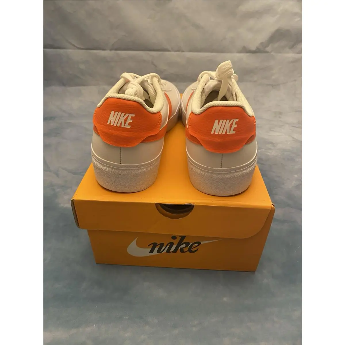 Nike shoes - Nike Court - Court - WHITE/SAFETY ORANGE 2