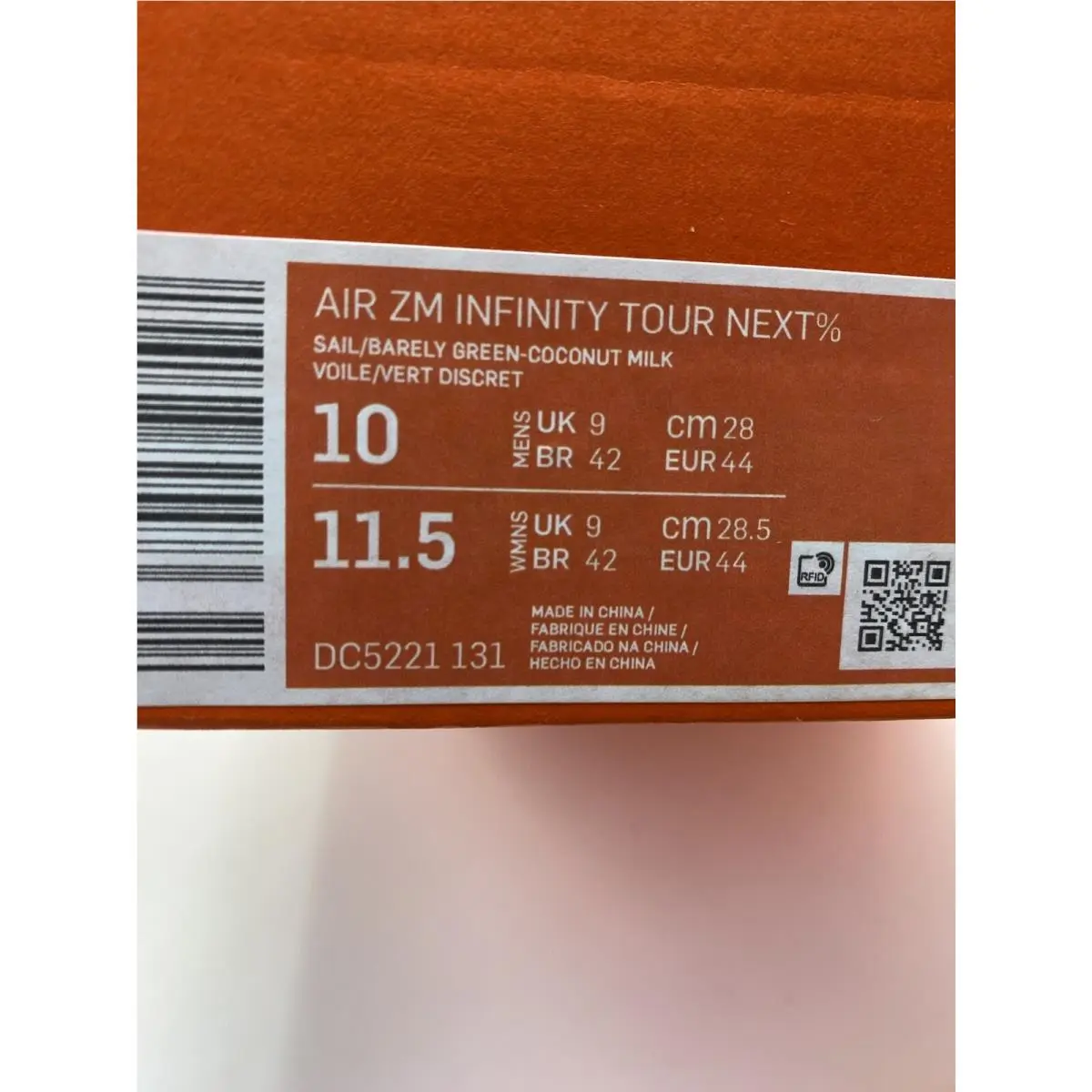 Nike shoes - Nike Infinity - Infinity - DC5221 131 - Sail/Barely Green (UPC: 196148825473) 8