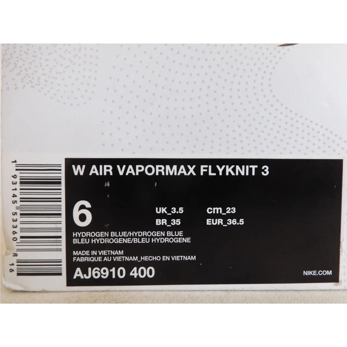 Nike shoes - Nike Air VaporMax Flyknit - Air VaporMax Flyknit - AJ6910-400 - Blue (UPC: 0193145533608) 3