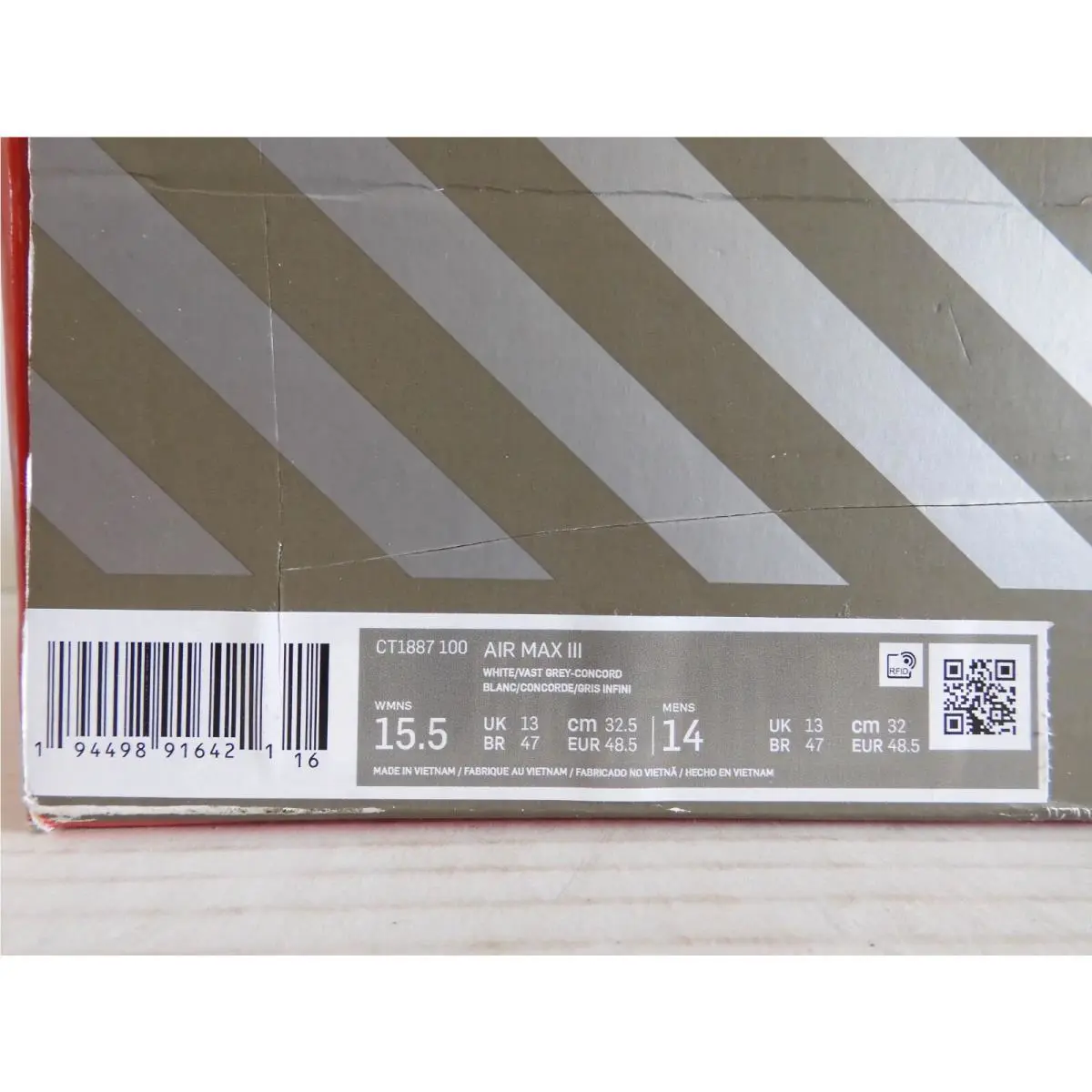 Nike shoes - Nike Air Max 3 - Air Max - White (UPC: 194498916421) 3