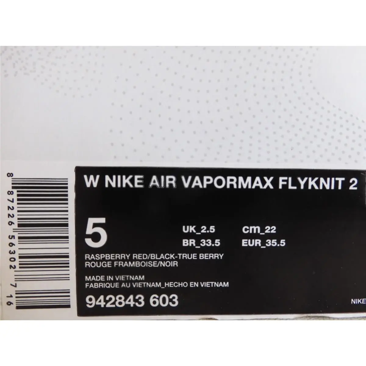 Nike shoes - Nike Air VaporMax Flyknit 2 - 942843-603 - Red (UPC: 887226563027) 3