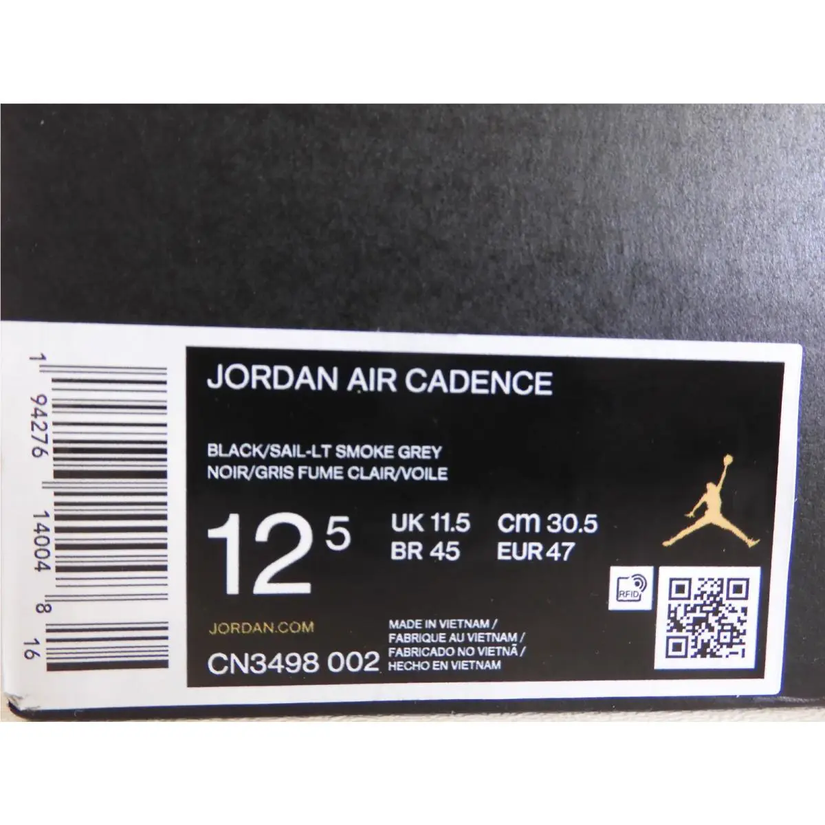 Nike shoes - Air Jordan Air Cadence - Air Air Cadence - CN3498 002 - Black (UPC: 194276140048) 3
