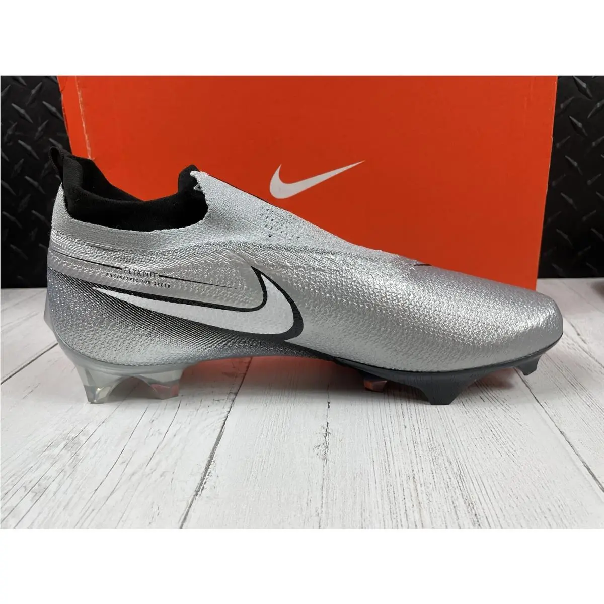 Nike shoes - Nike Vapor Edge Elite 360 Flyknit - AO8276 100 - Pure Platinum / White - Black (UPC: 193154675481) 8