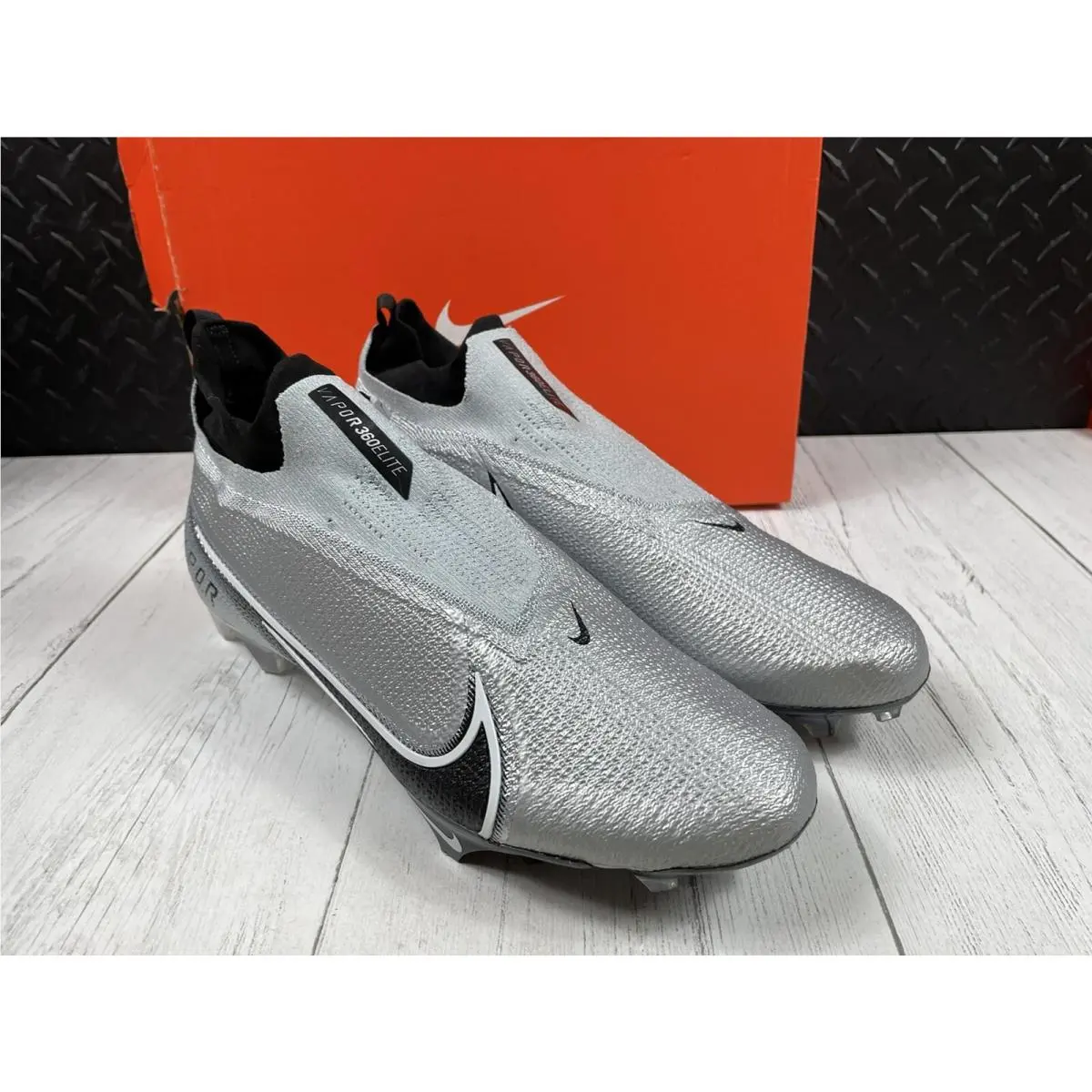 Nike shoes - Nike Vapor Edge Elite 360 Flyknit - AO8276 100 - Pure Platinum / White - Black (UPC: 193154675481) 1