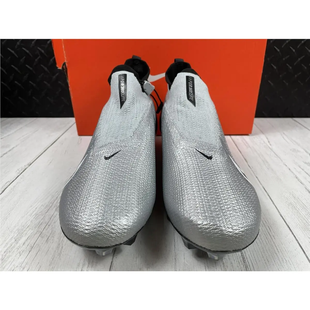 Nike shoes - Nike Vapor Edge Elite 360 Flyknit - AO8276 100 - Pure Platinum / White - Black (UPC: 193154675481) 2