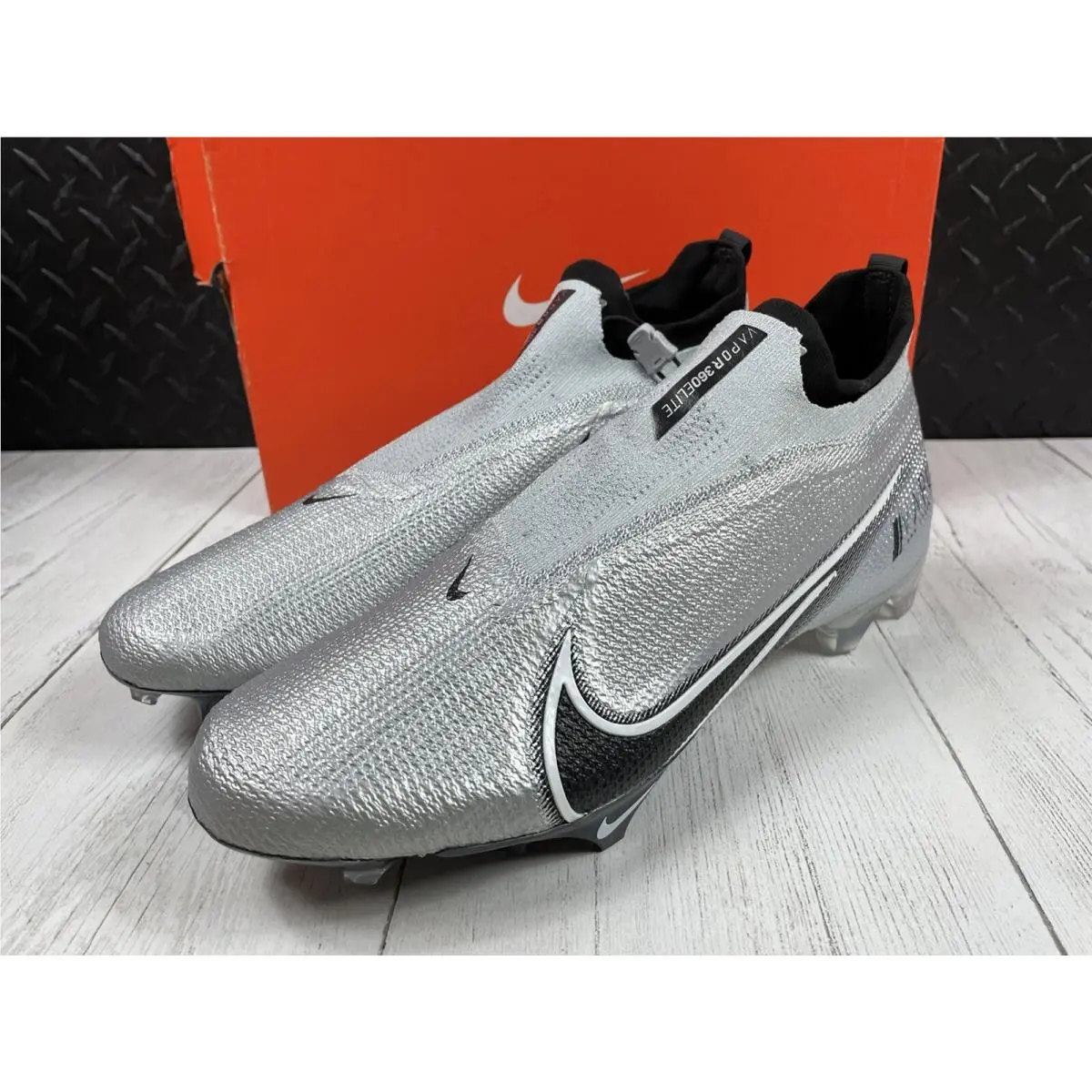 Nike shoes - Nike Vapor Edge Elite 360 Flyknit - AO8276 100 - Pure Platinum / White - Black (UPC: 193154675481) 3