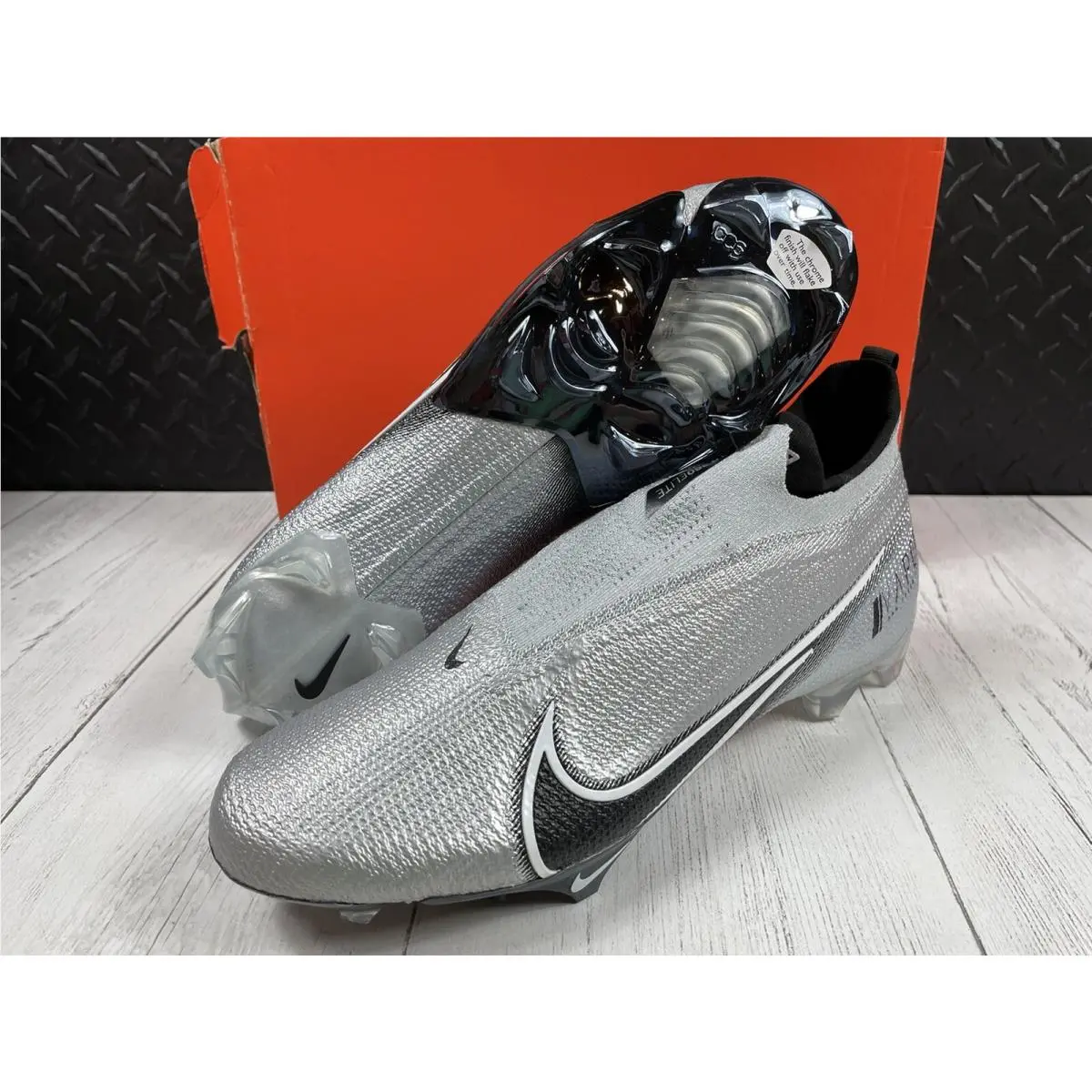 Nike shoes - Nike Vapor Edge Elite 360 Flyknit - AO8276 100 - Pure Platinum / White - Black (UPC: 193154675481) 4