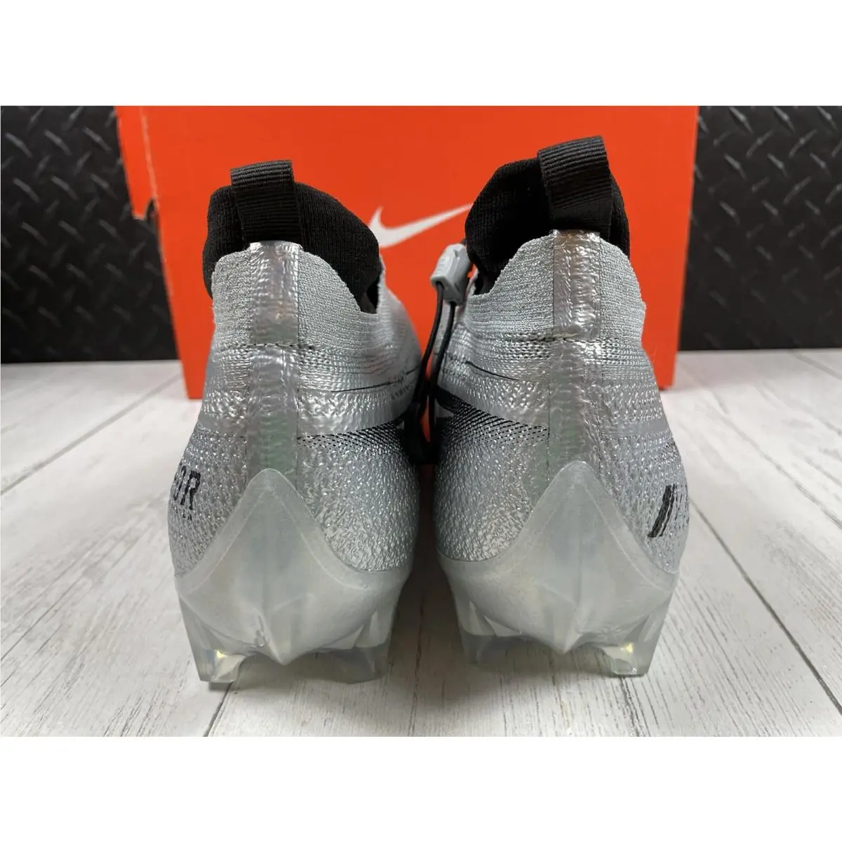 Nike shoes - Nike Vapor Edge Elite 360 Flyknit - AO8276 100 - Pure Platinum / White - Black (UPC: 193154675481) 5