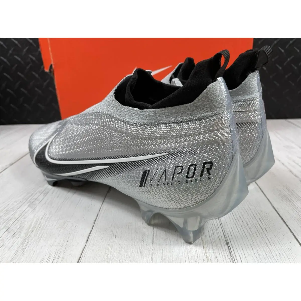 Nike shoes - Nike Vapor Edge Elite 360 Flyknit - AO8276 100 - Pure Platinum / White - Black (UPC: 193154675481) 6