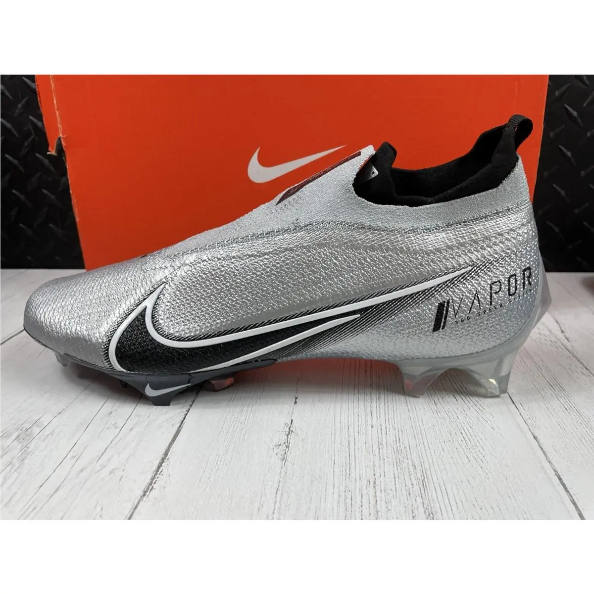 Nike shoes - Nike Vapor Edge Elite 360 Flyknit - AO8276 100 - Pure Platinum / White - Black (UPC: 193154675481) 7