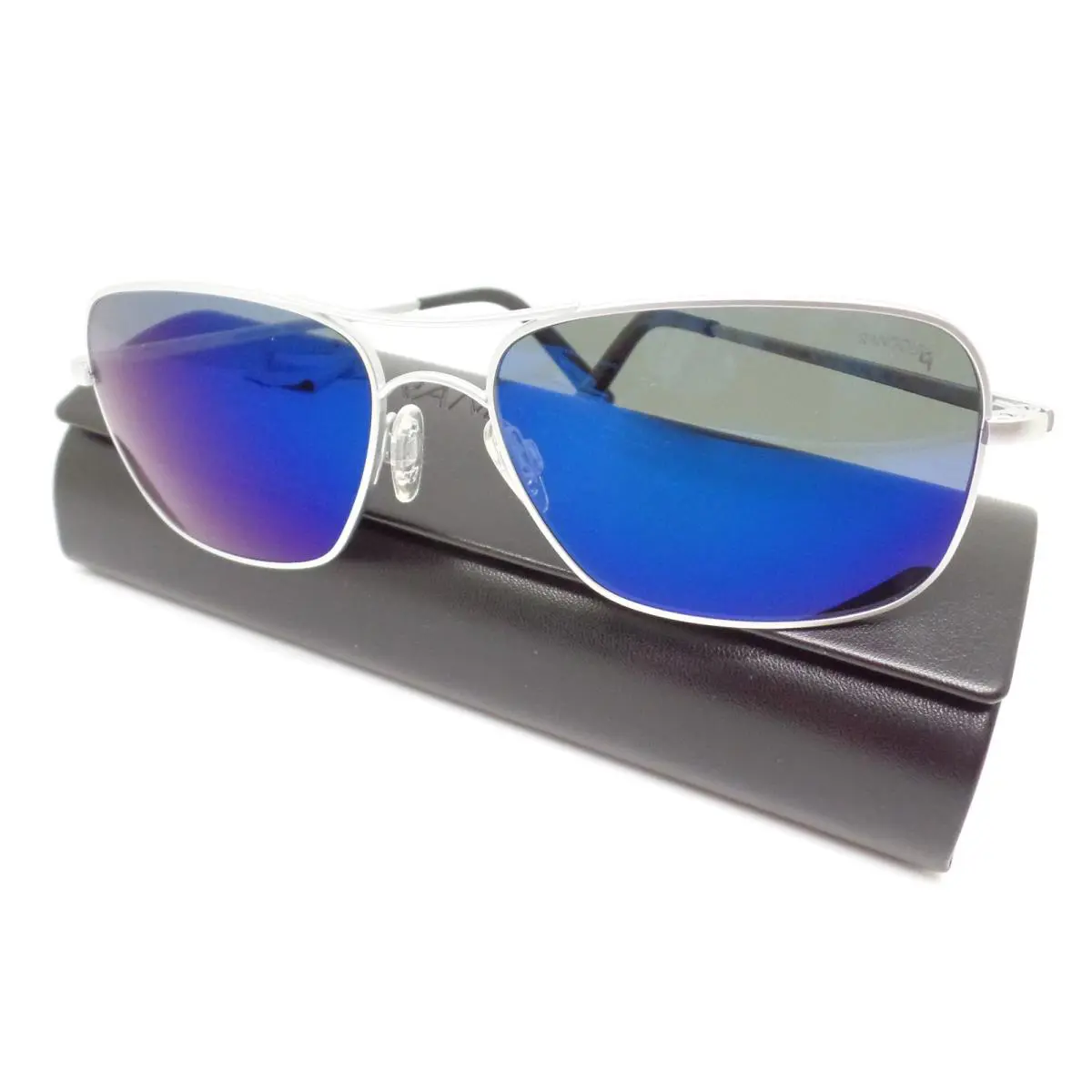 Archer Matte Chrome Atlantic Polarized 59mm AR015 Usa Sunglasses by Randolph