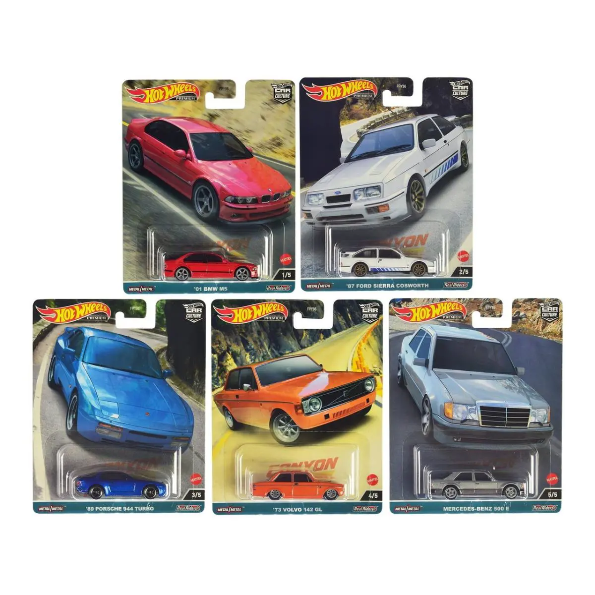 Hot Wheels Car Culture 2023 Canyon Warriors Complete Set of 5 FPY86-959C