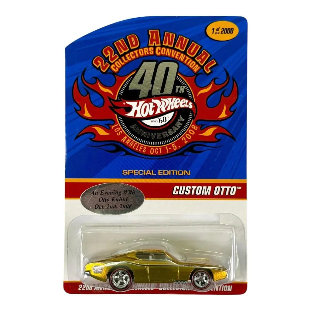 Hotwheels 22nd Annual Collectors Convention Custom Otto Dinner Sticker H15