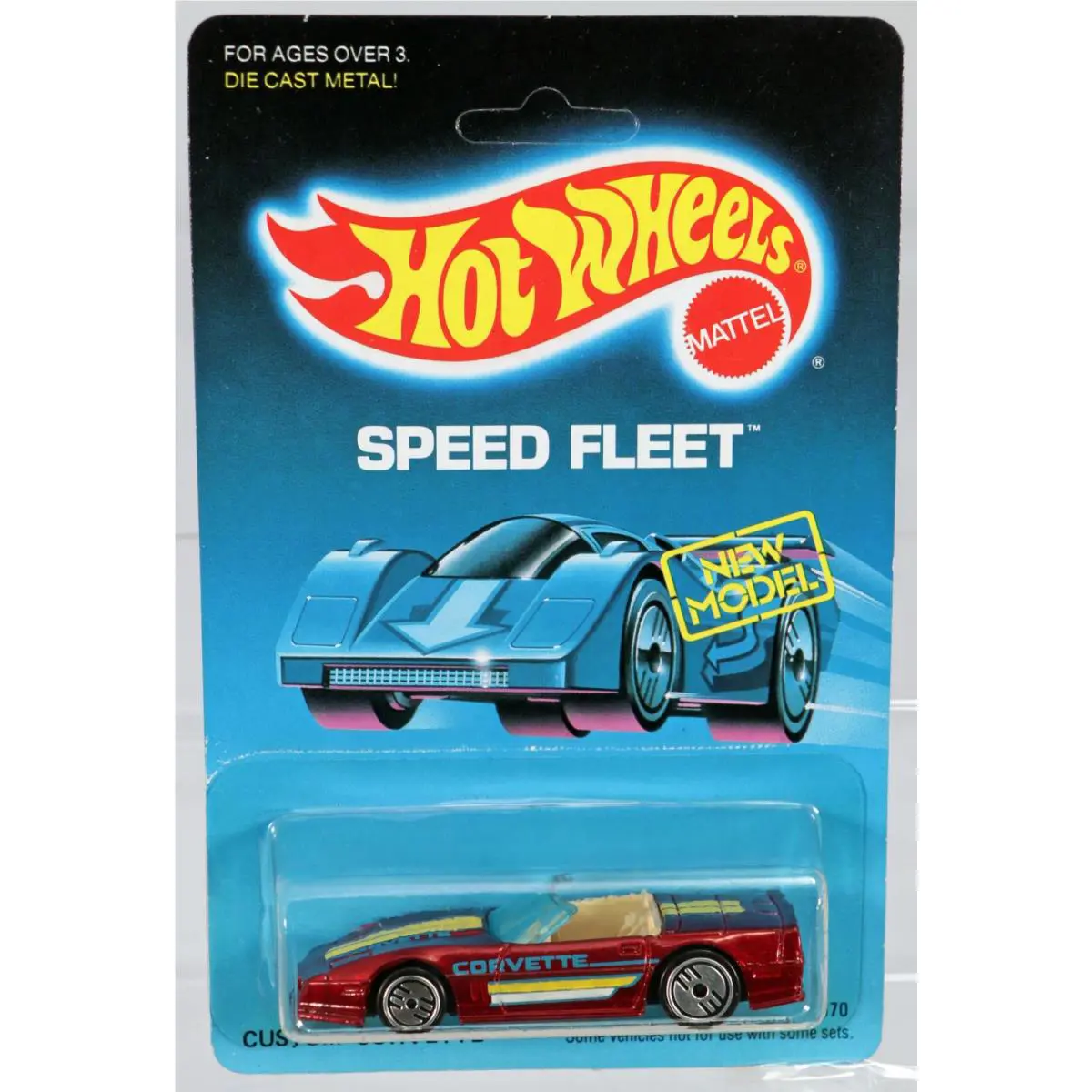 Hot Wheels Custom Corvette Speed Fleet Series - 7670 Nrfp 1988 Red 1:64
