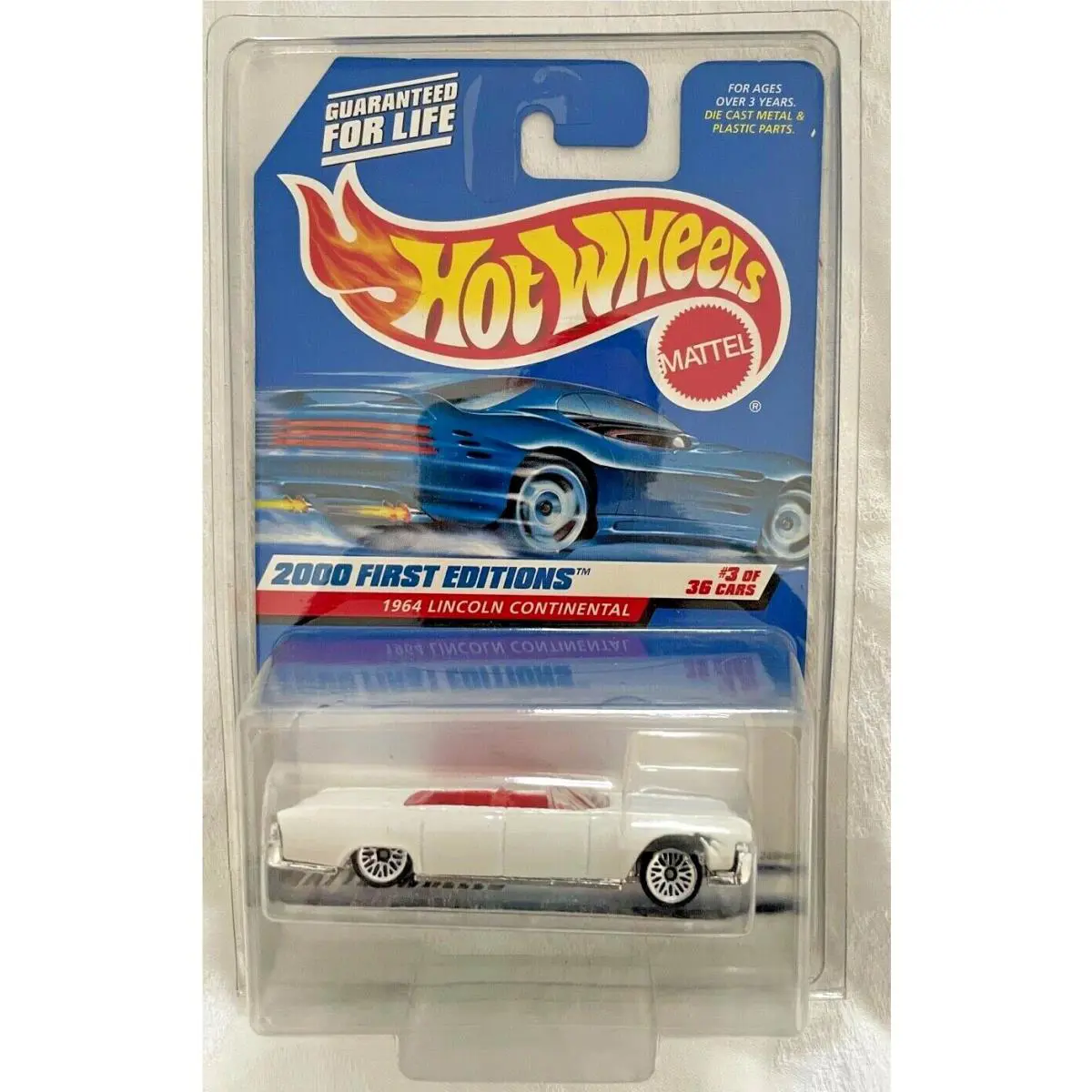 1964 Lincoln Continental Hot Wheels 2000 First Editions with Factory Error