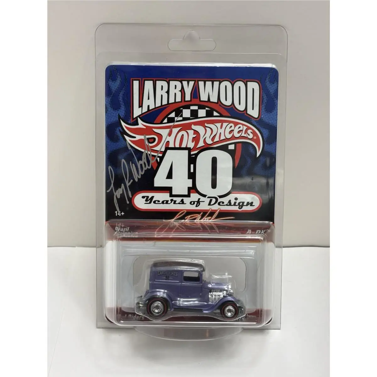 Hot Wheels Signed Rlc A-ok Larry Wood 40 Years Brazil Exclusive 6547/7000 Rare