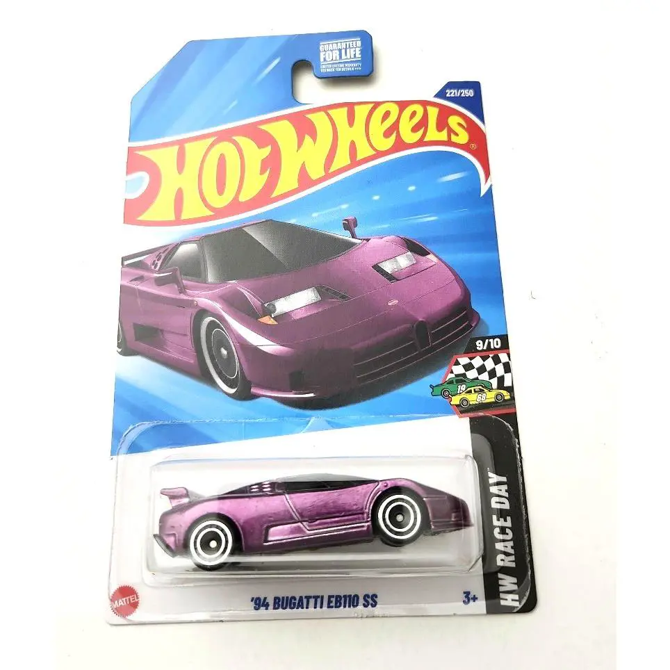 Hot Wheels ’94 Bugatti EB110 SS Purple 221 - HW Race Day Super Treasure Hunt