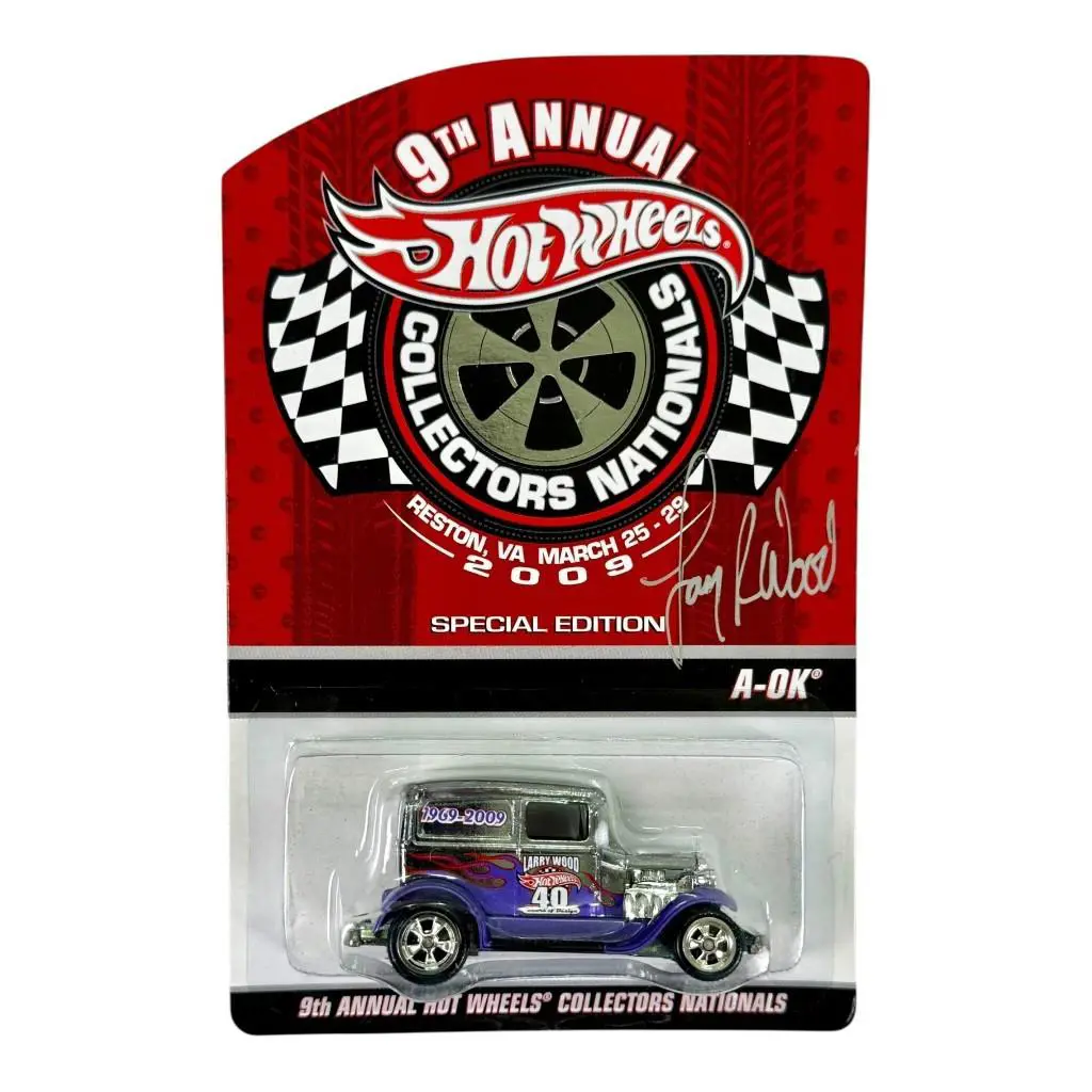 Hot Wheels 9th Annual Collector Nationals A-ok Signed Larry Wood H15
