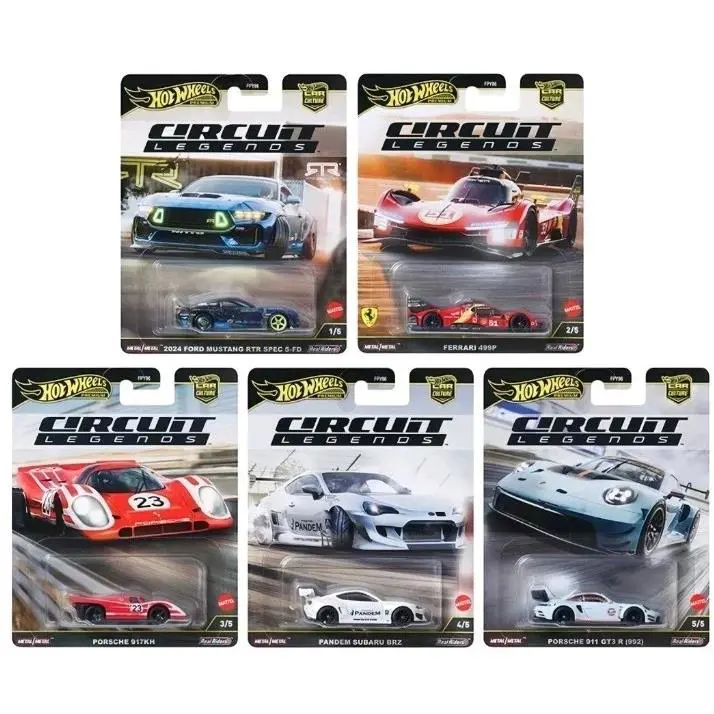 Hot Wheels 2025 Car Culture - Circuit Legends - K Case - Set of 5 - FPY86-961K