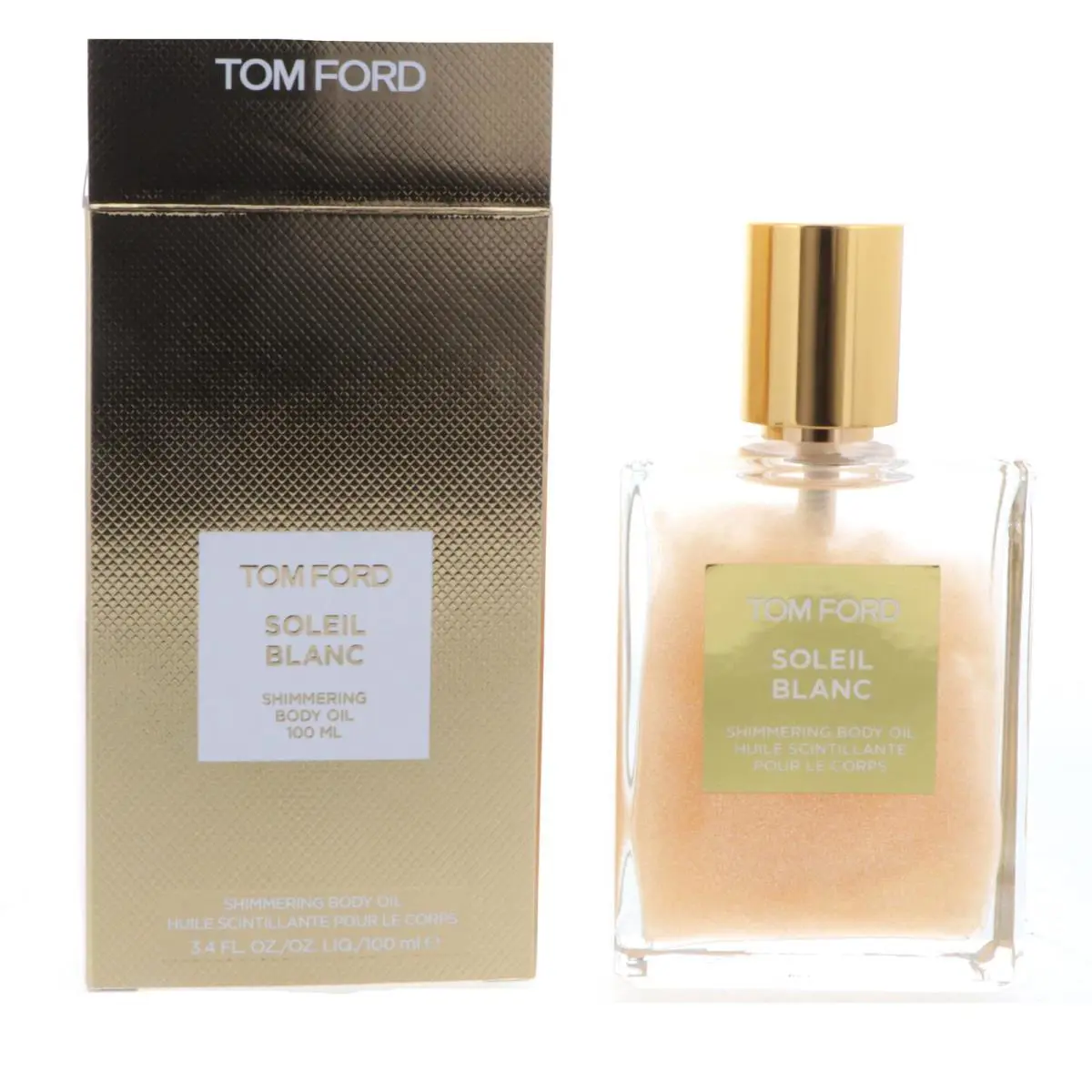 Tom Ford Soleil Blanc Shimmering Body Oil Gold 3.4 oz 2 Pack - Gold