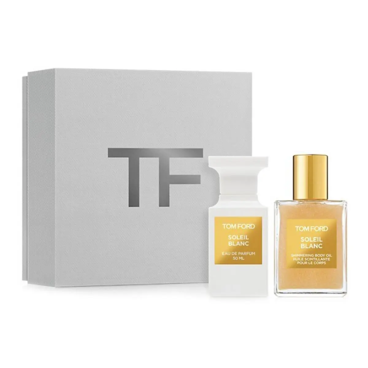 Tom Ford Private Blend Soleil Blanc Parfum and Shimemering Body Oil - Gift Set
