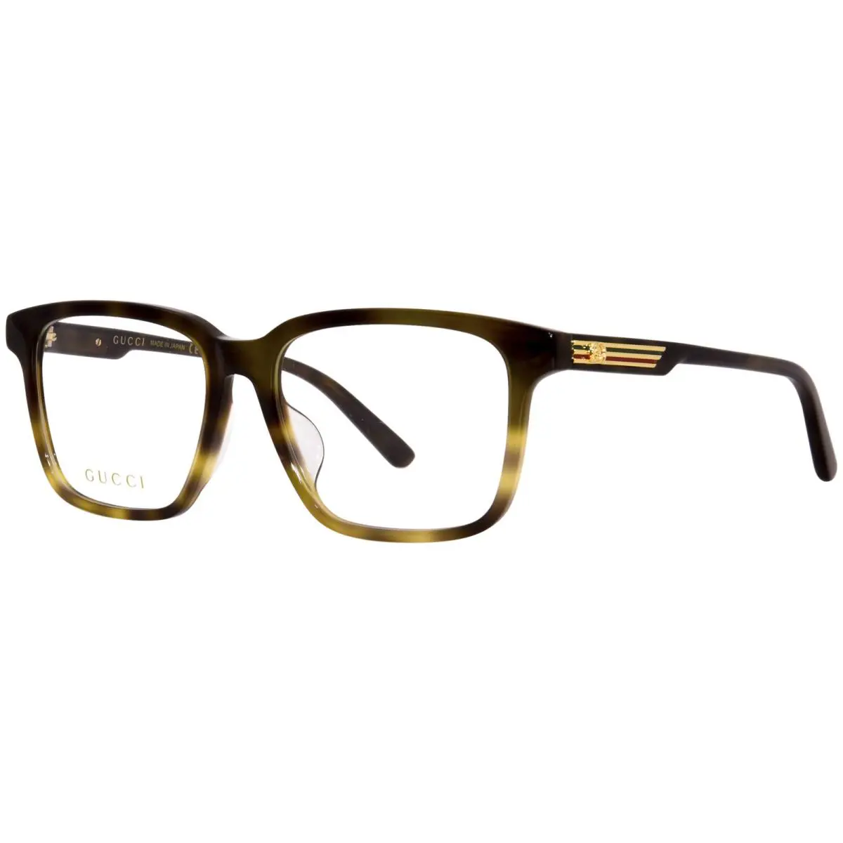 Gucci GG1293OA 001 Eyeglasses Frame Men`s Black Full Rim Square Shape 54mm