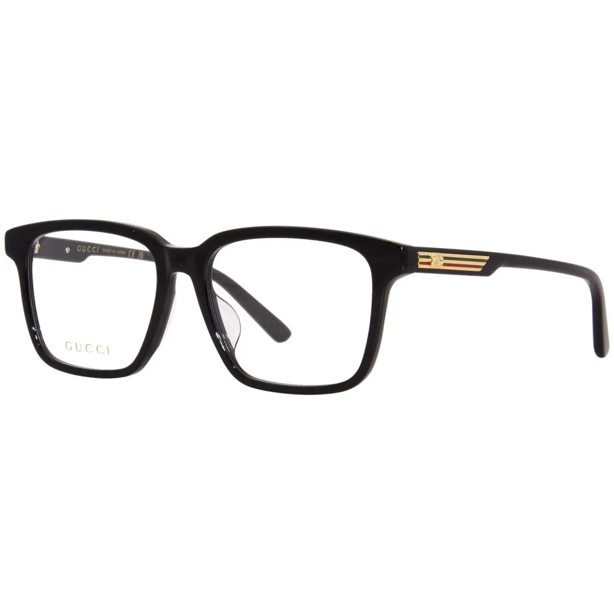 Gucci GG1293OA 001 Eyeglasses Frame Men`s Black Full Rim Square Shape 54mm