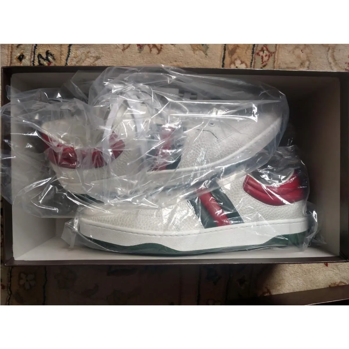 Gucci shoes - Gucci 407330 DEF30 9083 Praga Karibu - White 4