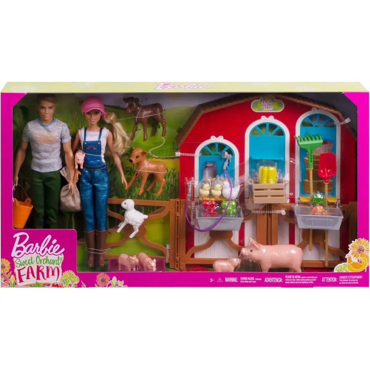 2018 Barbie Sweet Orchard Farm Barn Playset Collectible Rare