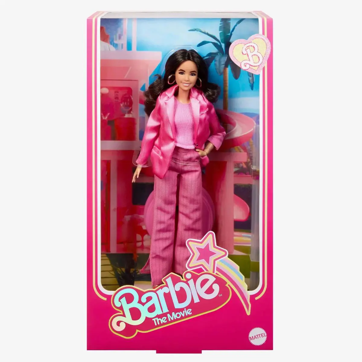 Barbie The Movie Gloria Doll IN Pink Power Jumpsuit