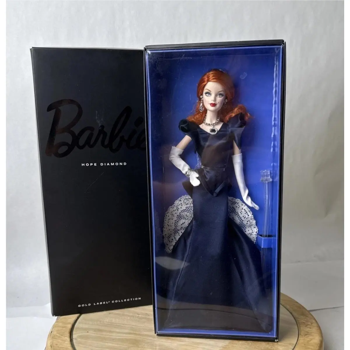 Hope Diamond Barbie Doll Red Hair Gold Label Barbie Collector W7818 Nrfb
