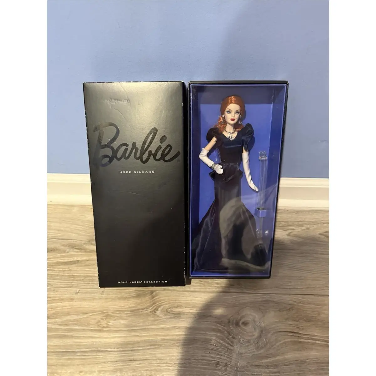 Hope Diamond Barbie Doll Red Hair Gold Label Barbie Collector W7818 Nrfb