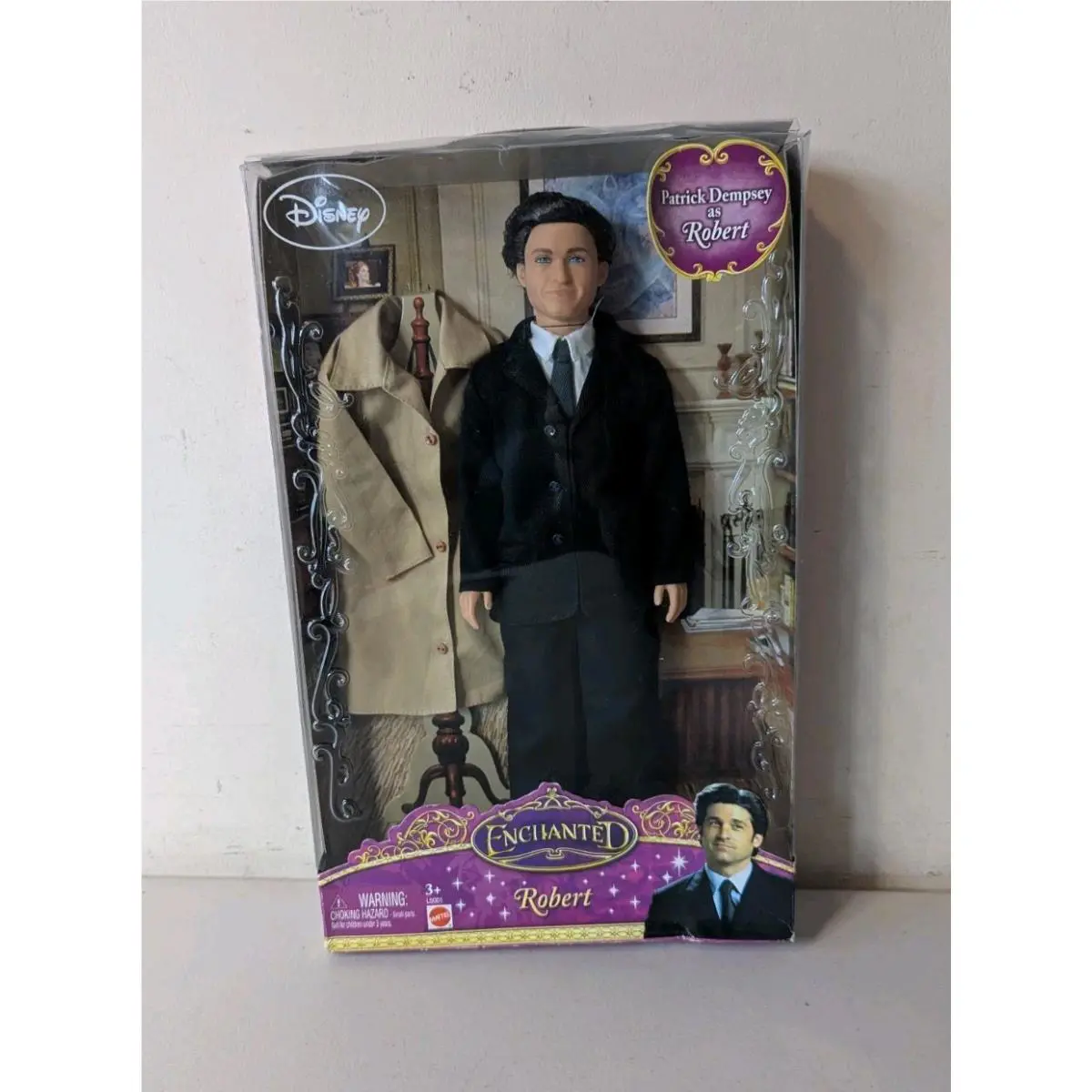 Disney Enchanted Robert Doll Patrick Dempsey Disney Mattel 2007 Please Read