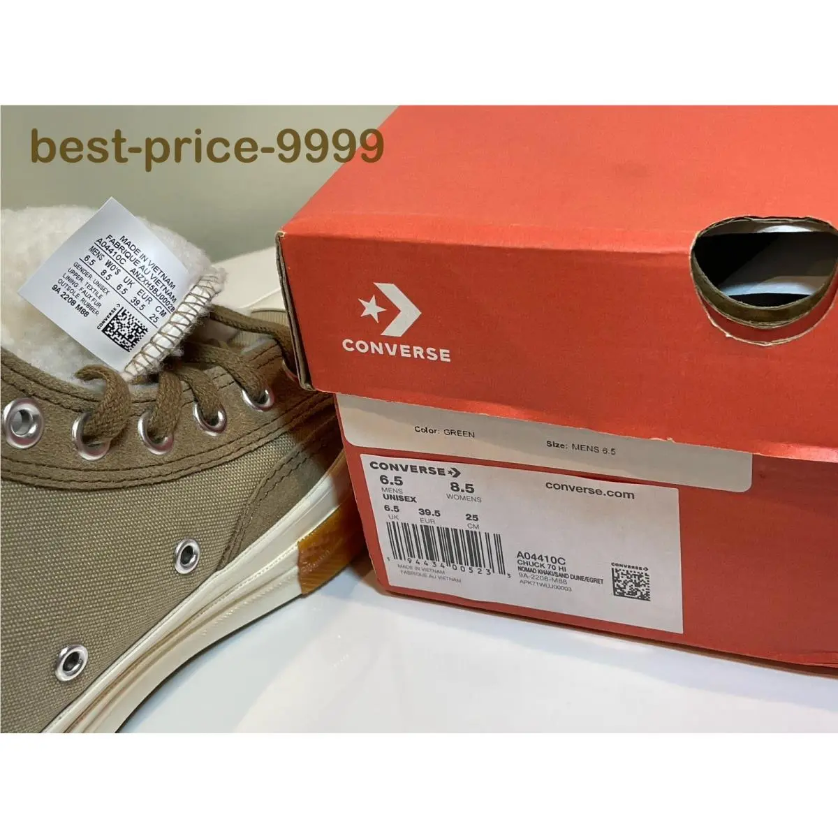 Converse shoes - CTAS 70Hi - CTAS - A04410C - Beige 24