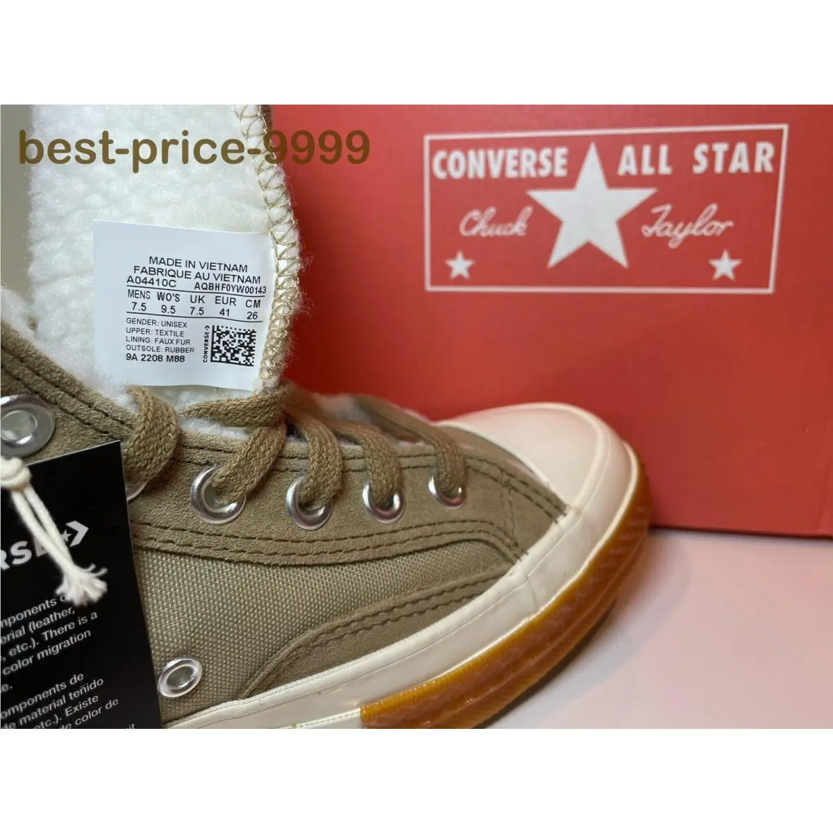 Converse shoes - CTAS 70Hi - CTAS - A04410C - Beige 25