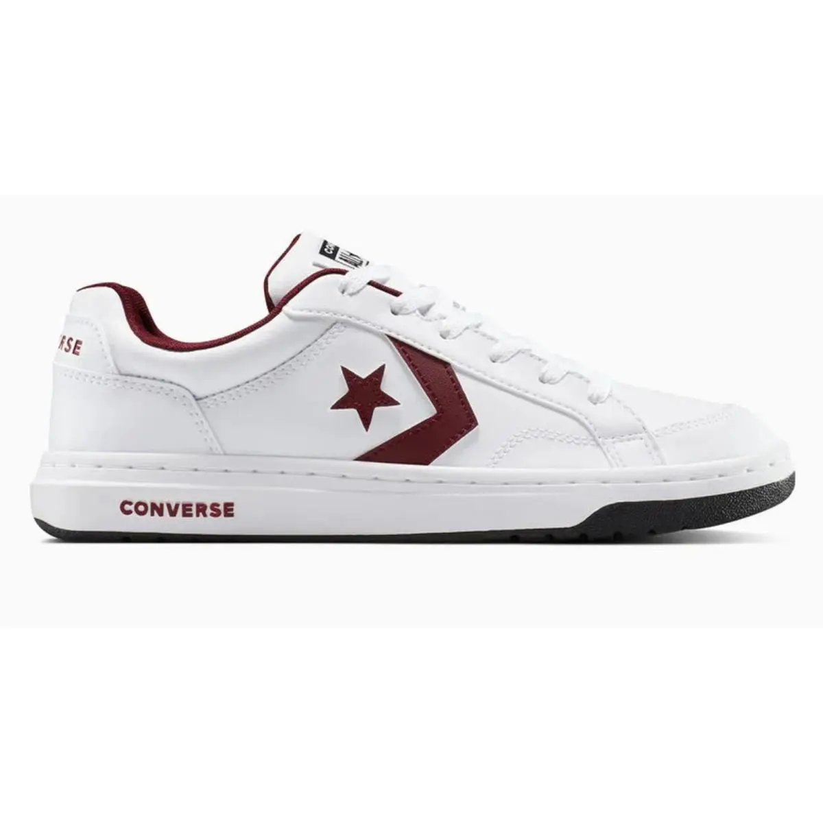 Converse Pro Blaze V2 Classic Men`s Shoes Leather Limited Edition White - White/White/Deep Bordeaux